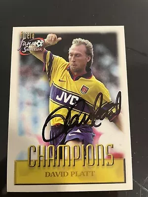 £0.99 • Buy Football Card David Platt Arsenal Signed