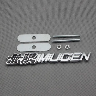 3D Chrome Black Coated Metal MUGEN Front Hood Grill Grille Emblem Badge For CRV • $7.99