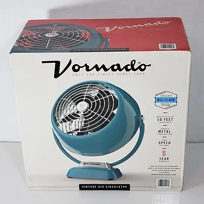 Vornado Model Vintage 6 Air Circulator Teal CR1 0397 119 Metal Fan 2 Speed New • $119.99