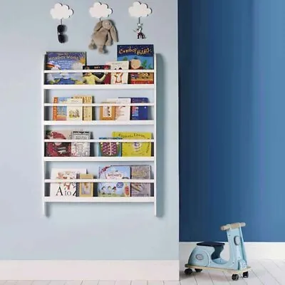 £31.89 • Buy White Children Bookcase Kids Display Bookshelf Storage Unit Shelving Wooden Rack