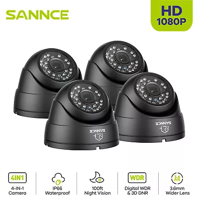 SANNCE 900TVL Wire Security CCTV Camera IR Night Vision Fit For Analog DVR IP66 • $13.99
