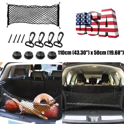 Auto Car Rear Trunk Boot Organizer Pocket Cargo Net Mesh Storage Bag Universal • $13.34