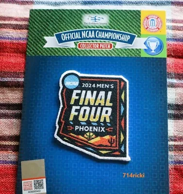 2024 Men's Final Four Phoenix Collector Patch Purdue Alabama  NC State UConn • $17.99