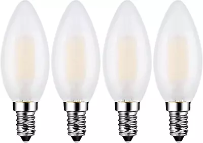 E14 LED Candelabra Bulb 40W Equivalent 4W Dimmable LED Candle Light Bulbs 3000K • $23.32