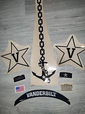 Vanderbilt Commodores Full Size Football Helmets 3M Vinyl Decals • $29