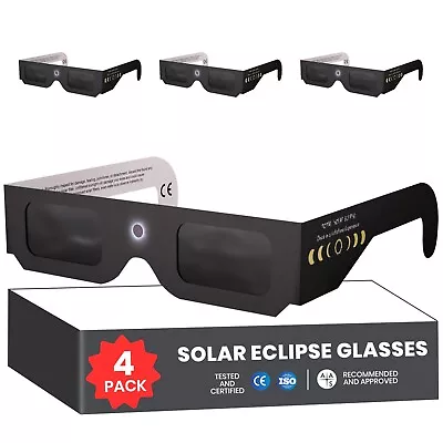 Solar Eclipse Glasses ISO & CE Certified - AAS NASA Approved 2024 Safe Glasses • $16.99