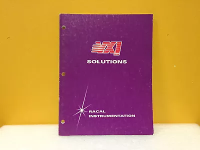 Racal Dana VXI Bus Solutions Product Catalog • $29.99