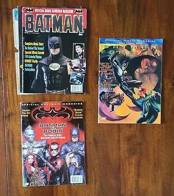 BATMAN Official Movie Magazines Lot Of 3 • $14