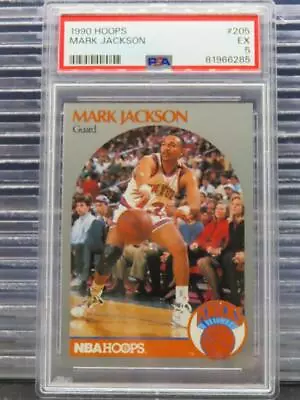 1990-91 NBA Hoops Mark Jackson Melendez Brothers #205 PSA 5 EX Knicks • $4.25