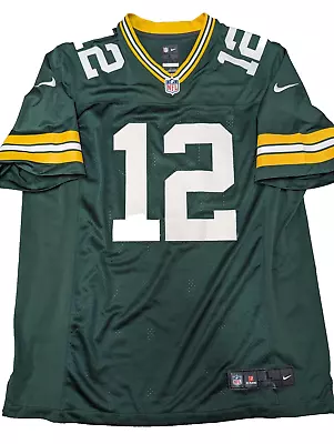 Nike NFL Green Bay Packers Jersey 12 Rodgers Size L In Green • $20.72