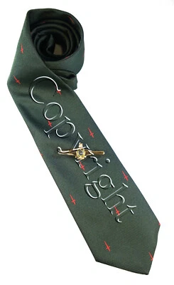£19.99 • Buy 45 Commando Royal Marines Motif Tie & Gold Plated Tie Bar Veterans Gift Set