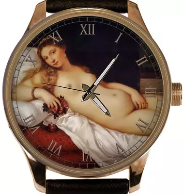 Venus Of Urbino Important Titian Medieval Italian Renaissance Solid Brass Watch • $129.99