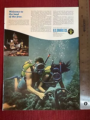 Aqua-Lung Cylinders By U.S. Divers Co. 1967 Print Ad - Great To Frame! • $6.95