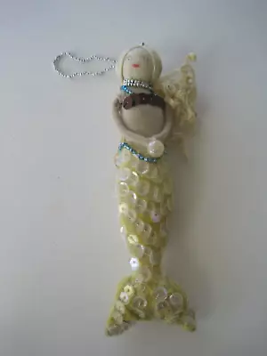 Mermaid Ornament Bead Sequin Yellow Tail • $14.97