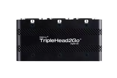 Matrox TripleHead2Go Digital SE DVI/DisplayPort 3x DVI-D (T2G-DP3D-IF) • $485.99