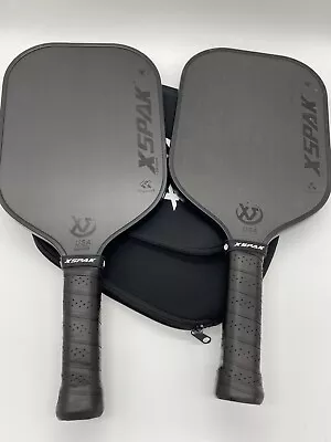 2 Good Condition Xspak Raw Carbon Fiber Pickleball Paddle Elongated With Cover • $3.25
