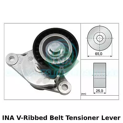 INA V-Ribbed Belt Tensioner Lever Auxiliary Drive - 534 0655 10 - OE Quality • $298.01