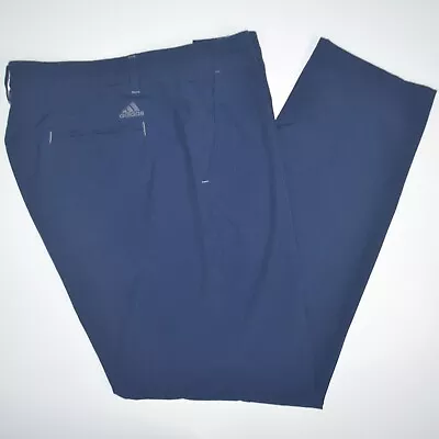 ADIDAS Ultimate365 Stretch Flat Front Navy Flat Front Golf Pants 36 X 30 • $29.95