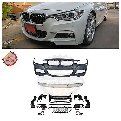 12-18 F30 M Sport Mtech Front Bumper For Bmw F30 F31 3 Series Sedan Wagon W/ Pdc • $559.09