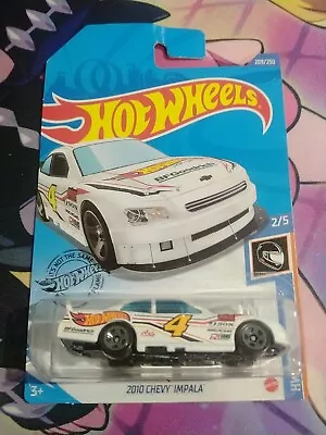 Hot Wheels 2020 2010 Chevy Impala (HW Race Team - White) - New Long Card • $13