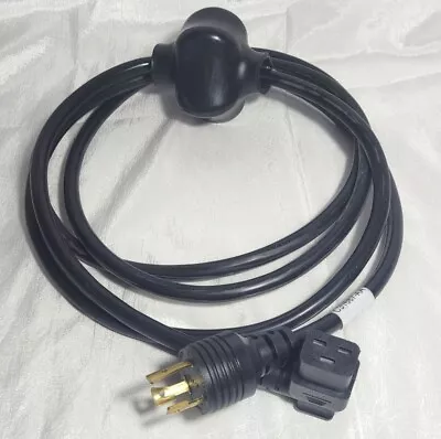 9.5' Powerfig NEMA L6-20P To 90° IEC C19 250V 20A Twist Locking 12AWG Power Cord • $24