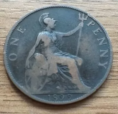 One Penny 1899 British Coin Rare  By Coin_lovers • £0.99