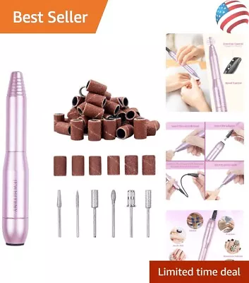 Portable Nail Drill Machine 25000RPM For Manicure Pedicure Acrylic Gel Nails • $14.99