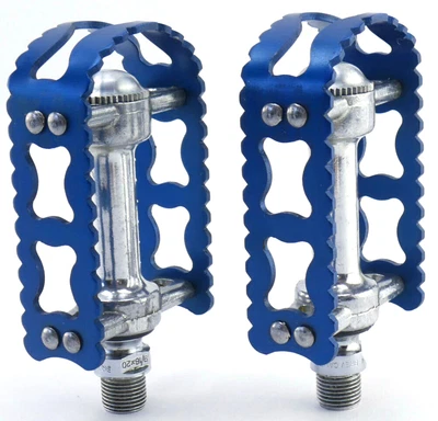 $279.30 • Buy Campagnolo Ofmega BMX Pedal Set  Vintage Bike BLUE Cages KKT 9/16  NOS