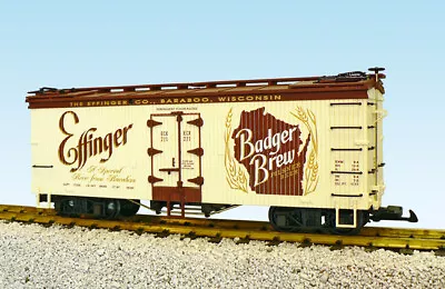 USA Trains G Scale U.S. REEFER CAR R16416 Badger Brew Cream/Brown  • $89.99