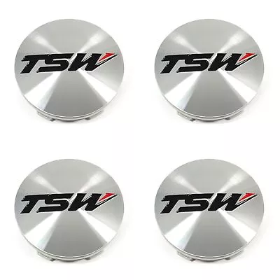 4 TSW Alloys Machined Silver Center Caps For 5L Crowthorne Interlagos Launch • $120