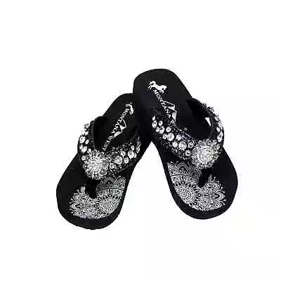 Montana West ~ Bling ~ Wedge ~ Flip Flops • $25