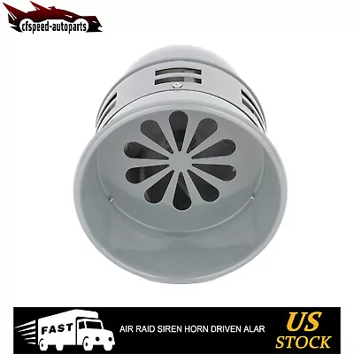 For Car Truck Gray Air Raid Siren Horn Alarm Vintage Compact Automotive 12V 3  • $21.92