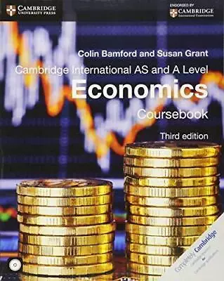 Cambridge International AS And A Level Economics Coursebook With CD-ROM (Cambrid • £4.18