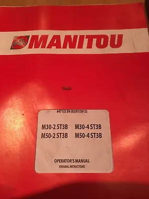 Manitou Telehandler / Forklift Operator & Parts Manuals Job Lot • £80