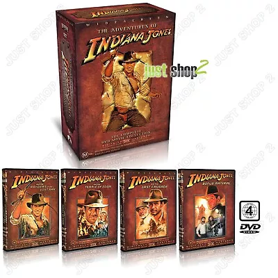 Indiana Jones Raiders Of The Lost Ark + Temple Of Doom + Last Crusade Brand New • $31.96