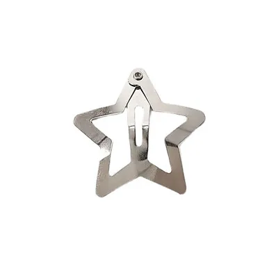 Y2K Metal Star Hair Clips Snap Hair Barrettes Non Slip Star Hair Accessories • $0.72