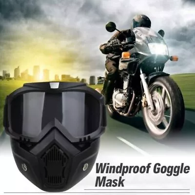 Kids Goggles Mask Tactical Goggles With Detachable Face Mask For Cycling Skiing  • $20.49