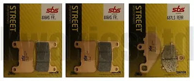 Fits: Kawasaki Z1000SX GBF-GDF 2011-2013 SBS Street Sinter Front Rear Brake Pads • £95.08