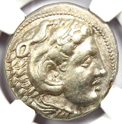 Alexander The Great III AR Tetradrachm Coin 336-323 BC. NGC XF (EF) - 5/5 Strike • $821.75