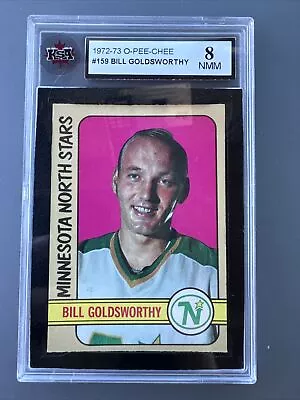 1972-73 O-Pee-Chee BILL GOLDSWORTHY Minnesota North Stars Hockey Card #159 KSA 8 • $64.63