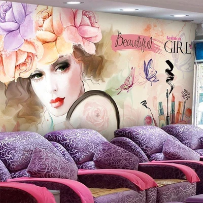 £19.26 • Buy New 3D Wallpaper Modern Abstract Art Watercolor Beauty Salon Photo Wall Mural