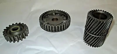 Lot Of 3 Industrial Machine Steampunk Steel Gear Pulley Robot Salvage • $14.95