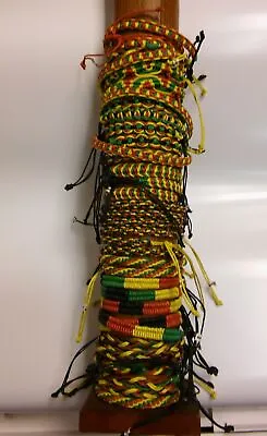 Rasta Braided Bracelet - Reggae Style Red Yellow Green Bracelets/Anklets - New • $7.95