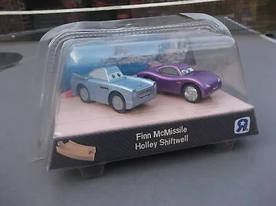 Disney Pixar CARS ~ WOOD ~ Finn McMissile Holley Shiftwell BNIB - Box Tatty • £49.99