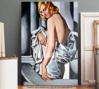 TAMARA De LEMPICKA ART DECO CANVAS PICTURE FRAMED ART DECO CANVAS WALL ART #2 • £24.99