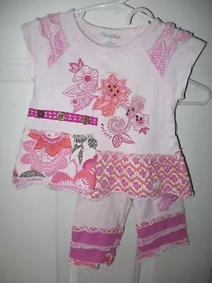 Naartjie Kids Girls Outfit Size Top 6-12 12-18 Month Bottoms  • $8.99