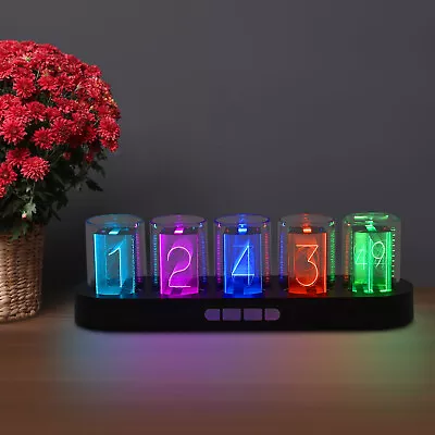 EleksTube RGB Nixie Tube Clock Glow Customized Dial Styles Display Gifts US# • $53.21
