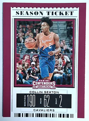 Collin Sexton 9 Panini Contenders Draft Picks Season Ticket 2019-20 • $2.55