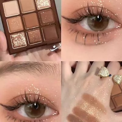 Eyeshadow Palette Beauty 9 Colours Makeup Shimmer Matte Eye Gift Cos-new O5K4 • £2.66