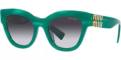 Miu Miu Women's Green Chunky Cat Eye Sunglasses- MU01YS 15H09S 51 Made In Italy • $164.99